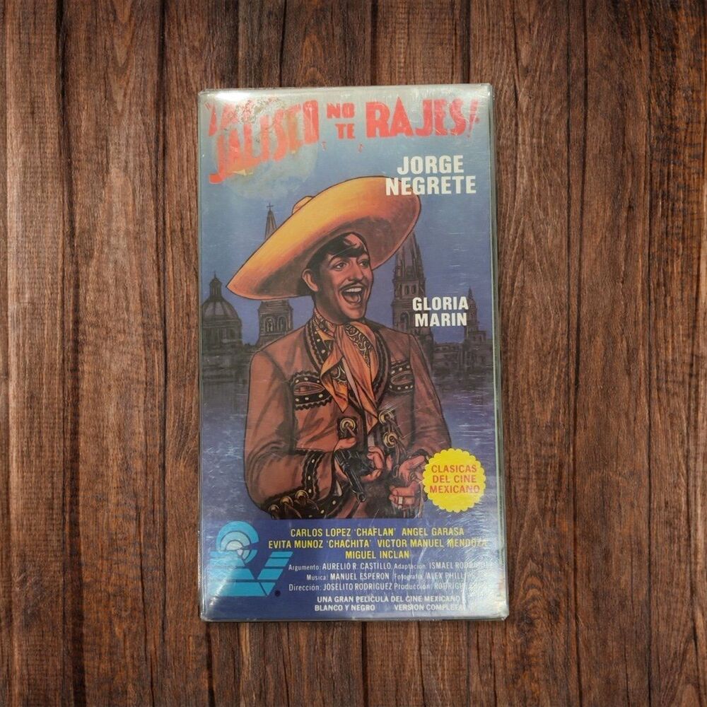 Mexcinema - Ay Jalisco No Te Rajes, Vintage VHS, Jorge Negrete, Spanish